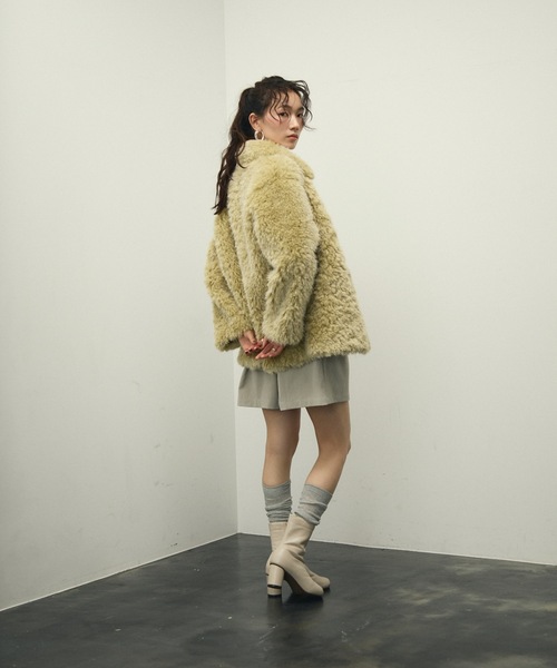 新品　Lutim by u シャギーファーコート Lutim by u（ルチバイユー）の「Shaggy fur coat / シャギー