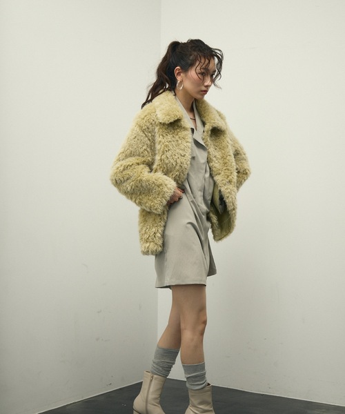Lutim by u（ルチバイユー）の「Shaggy fur coat / シャギーファー