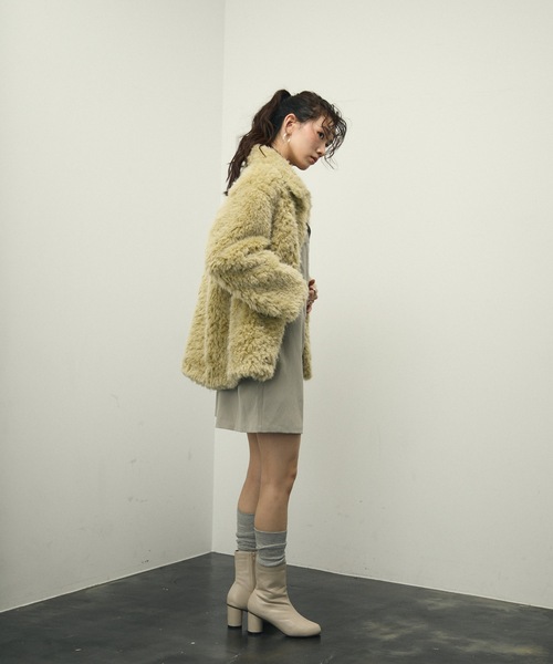 新品　Lutim by u シャギーファーコート Shaggy fur coat / シャギーファーコート（カバーオール