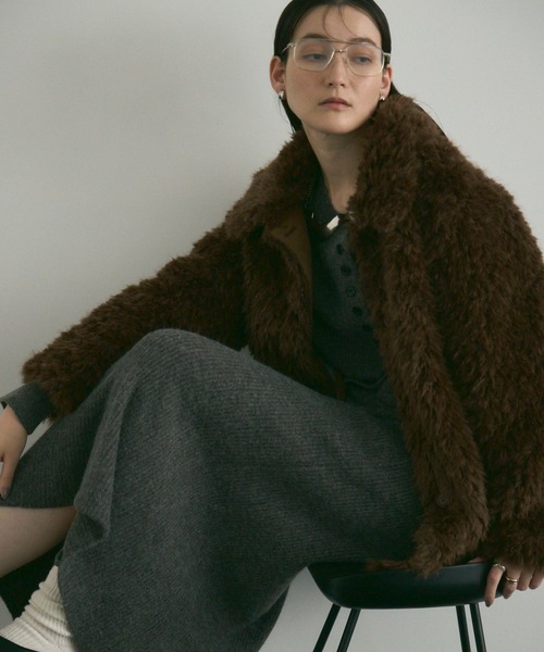 Lutim by u Shaggy fur coat / シャギーファーコート Shaggy fur coat / シャギーファーコート（カバーオール）｜Lutim by u