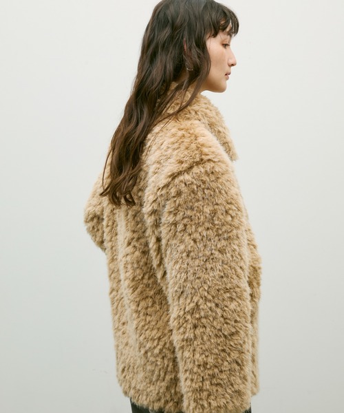 Shaggy fur coat / シャギーファーコート（カバーオール）｜Lutim by u