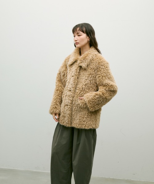 新品　Lutim by u シャギーファーコート Shaggy fur coat / シャギーファーコート（カバーオール