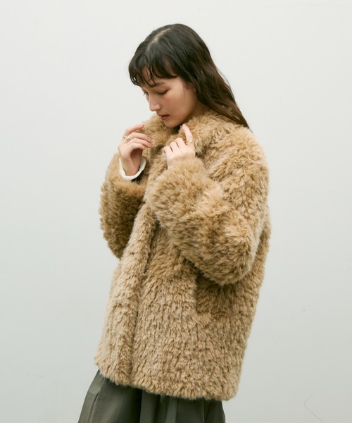 新品　Lutim by u シャギーファーコート Shaggy fur coat / シャギーファーコート（カバーオール