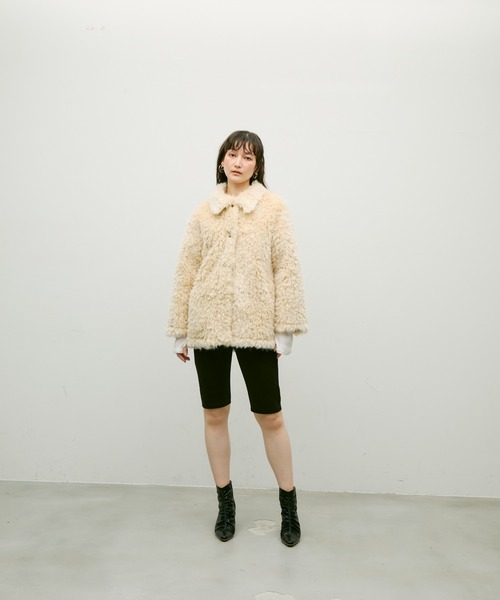 Lutim by u Shaggy fur coat / シャギーファーコート Shaggy fur coat / シャギーファーコート（カバーオール
