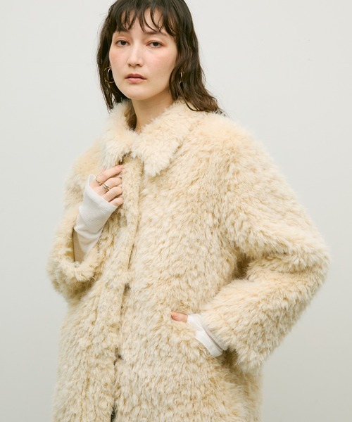 新品　Lutim by u シャギーファーコート Shaggy fur coat / シャギーファーコート（カバーオール