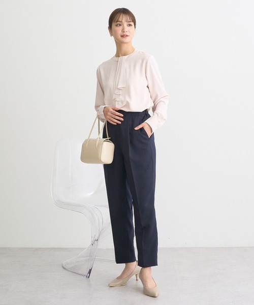 earth music&ecology(アースミュージックアンドエコロジー)の「2WAYボウタイブラウス(シャツ/ブラウス・レディース・オフホワイト/サックスブルー/ピンクベージュ/ドット・FREE)」の19枚目の写真