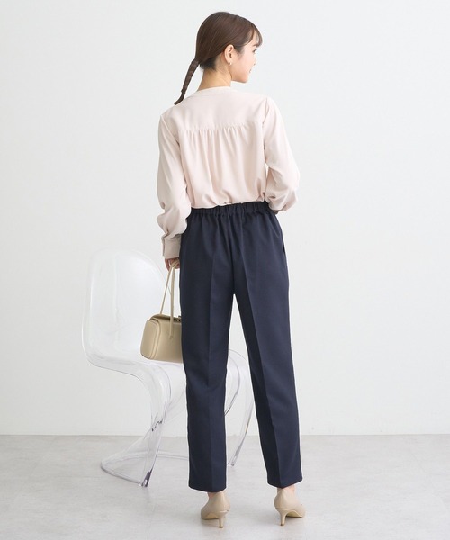 earth music&ecology(アースミュージックアンドエコロジー)の「2WAYボウタイブラウス(シャツ/ブラウス・レディース・オフホワイト/サックスブルー/ピンクベージュ/ドット・FREE)」の21枚目の写真