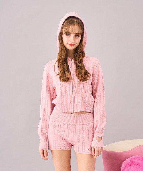 ★専用★ビーディングハート☆ベージュゴールド☆夏のセットアップおまけ付き ハートニットセットアップ（セットアップ）｜Seiney Blonde