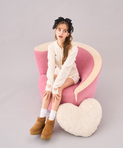 ★専用★ビーディングハート☆ベージュゴールド☆夏のセットアップおまけ付き ハートニットセットアップ（セットアップ）｜Seiney Blonde