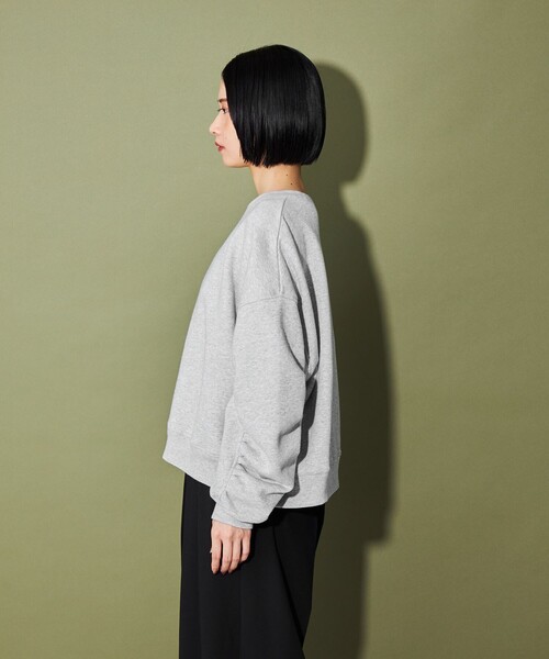 スウェット るん☆≡。゜様 CITEN＞ソデギャザーユルスウェット（スウェット）｜CITEN