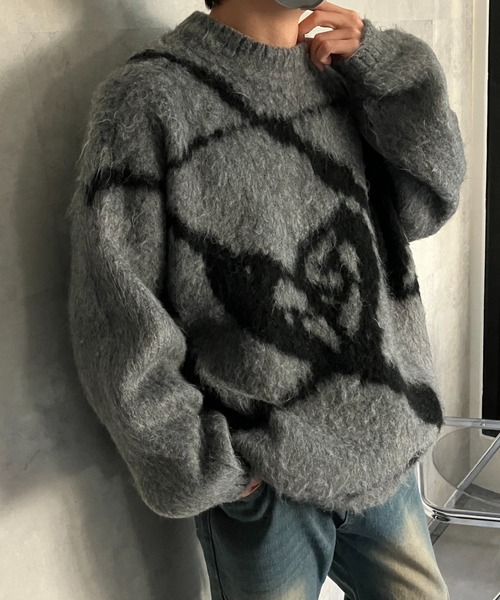 ニット セーター ふわもち！「ユニセックス」モヘアライクニュアンスニット レディース メンズ セール】ふわもち！＜ユニセックス＞モヘアライクニュアンス
