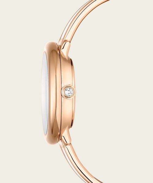 SWAROVSKI(スワロフスキー)の「【公式】【スワロフスキー】Crystalline bangle ウォッチ, スイス製, メタルブレスレット, ホワイト, ローズゴールドトーン仕上げ(アナログ腕時計・レディース・ホワイト・FREE)」の5枚目の写真