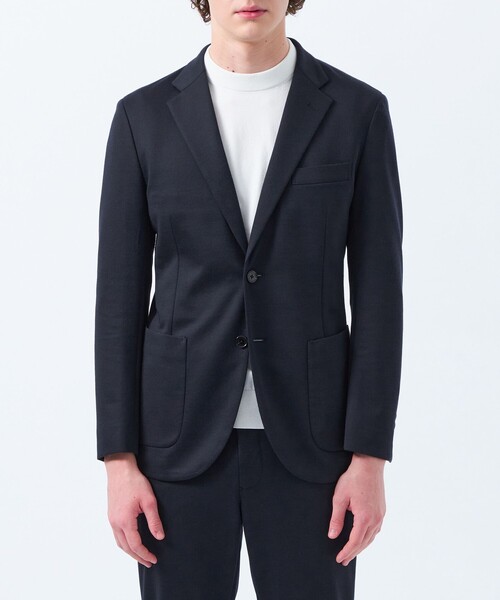 MACKINTOSH PHILOSOPHY(マッキントッシュ フィロソフィー)の「テーラードジャージー ジャケット 24G梳毛ジャージー(テーラードジャケット・メンズ・ブラック/ダークネイビー・36/40/38/42)」の12枚目の写真