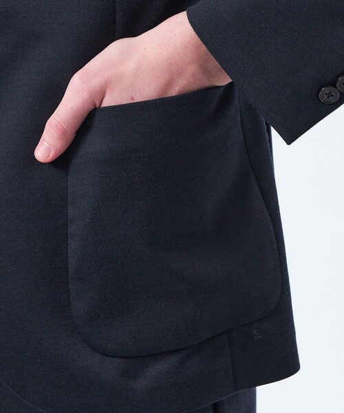 MACKINTOSH PHILOSOPHY(マッキントッシュ フィロソフィー)の「テーラードジャージー ジャケット 24G梳毛ジャージー(テーラードジャケット・メンズ・ブラック/ダークネイビー・36/40/38/42)」の8枚目の写真