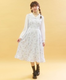 axes femmekawaii プランタンワンピース ブルー axes femme kawaii / プランタンワンピース ブルー S-25-06-17