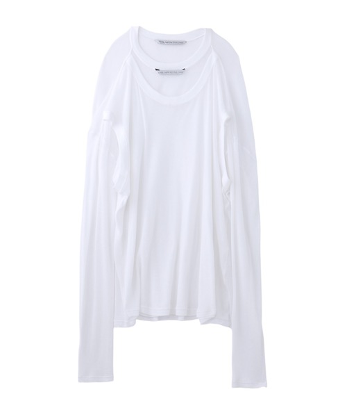 トップス MESH LAYERED TOP セール】MESH LAYERED TOP（Tシャツ/カットソー）｜JOHN