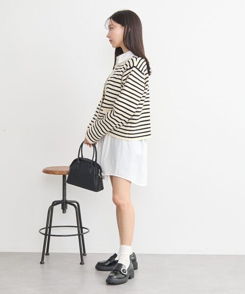 earth music&ecology（アースミュージックアンドエコロジー）の「スポンディッシュポケット付きカーディガン（カーディガン/ボレロ・レディース・ネイビー/ベージュ/その他7/アイボリー/ブルー/イエロー・FREE）」の16枚目の写真