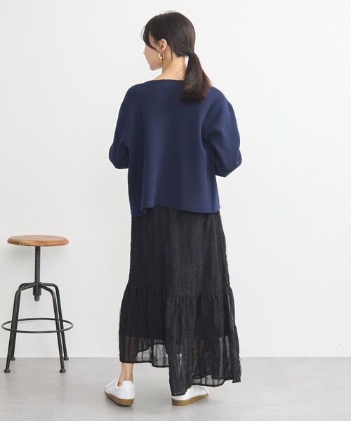 earth music&ecology（アースミュージックアンドエコロジー）の「スポンディッシュポケット付きカーディガン（カーディガン/ボレロ・レディース・ネイビー/ベージュ/その他7/アイボリー/ブルー/イエロー・FREE）」の21枚目の写真