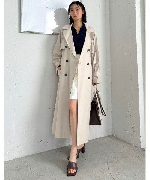 【美品】トレンチコート コーチ COACH トレンチコート コート トレンチ レディース : ZOZOTOWN