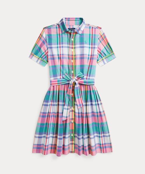 Polo Ralph Lauren☆ストライプコットンポプリンシャツドレス ストライプド コットン ポプリン シャツドレス | ラルフ
