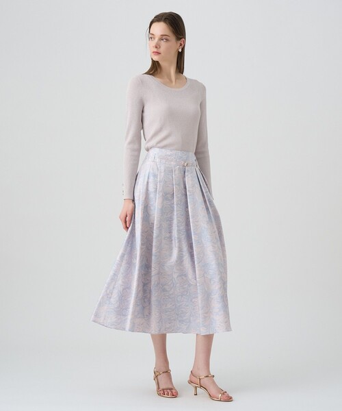 ANAYI(アナイ)の「LUREX リブ プルオーバー(ニット/セーター・レディース・シルバー/ピンク・36/38)」の7枚目の写真
