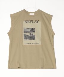 ボーイフィットベーシックジャージーPHOTOプリントTシャツ