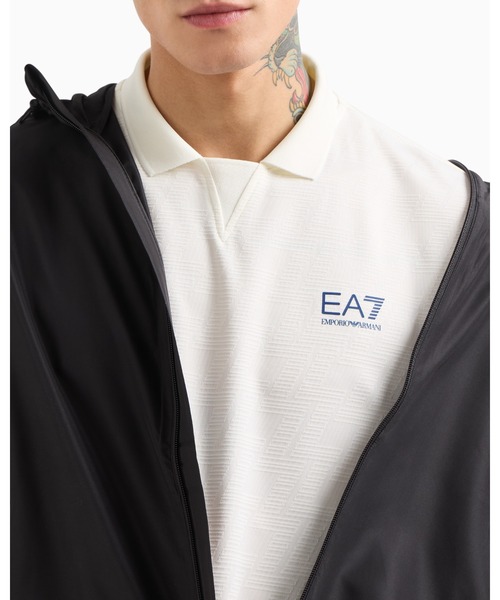 EMPORIO ARMANI EA7（エンポリオアルマーニイーエーセブン）の「【エンポリオ アルマーニ EA7】Tennis Pro ポロシャツ VENTUS7テクニカルファブリック（ポロシャツ・メンズ・ネイビー系/ラベンダー/ホワイト系・MEDIUM/LARGE/SMALL/X-LARGE/XX-LARGE/X-SMALL）」の6枚目の写真
