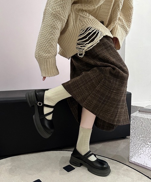 Miniministore(ミニミニストア)の「厚底ローファー レディース 美脚(ローファー・レディース・ブラウン/ブラック・22.5cm/23.0cm/23.5cm/24.0cm/24.5cm/25.0cm)」の8枚目の写真