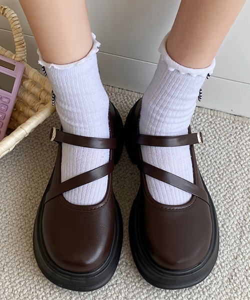 Miniministore(ミニミニストア)の「厚底ローファー レディース 美脚(ローファー・レディース・ブラウン/ブラック・22.5cm/23.0cm/23.5cm/24.0cm/24.5cm/25.0cm)」の9枚目の写真