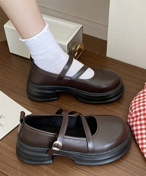 Miniministore(ミニミニストア)の「厚底ローファー レディース 美脚(ローファー・レディース・ブラウン/ブラック・22.5cm/23.0cm/23.5cm/24.0cm/24.5cm/25.0cm)」の10枚目の写真