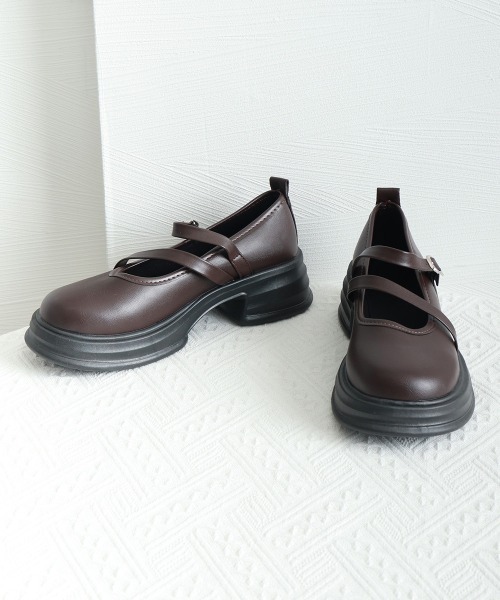 Miniministore(ミニミニストア)の「厚底ローファー レディース 美脚(ローファー・レディース・ブラウン/ブラック・22.5cm/23.0cm/23.5cm/24.0cm/24.5cm/25.0cm)」の18枚目の写真