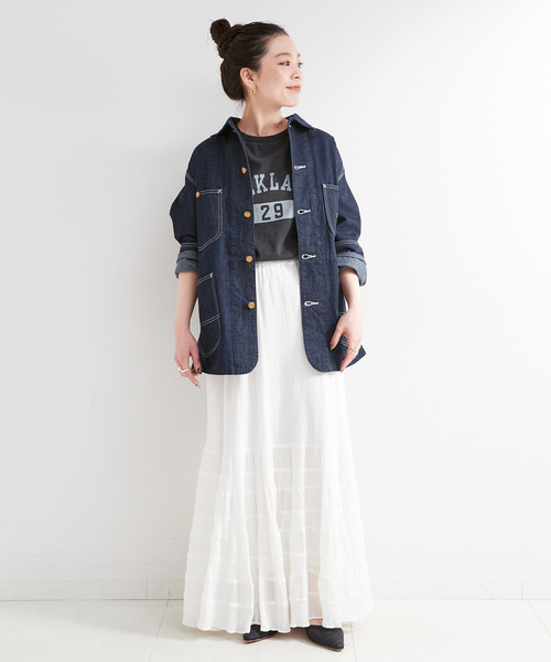 Lee（リー）の「LEE/リー DUNGAREES ロコジャケット（カバーオール・レディース・ネイビー/ブルー・SMALL）」の3枚目の写真