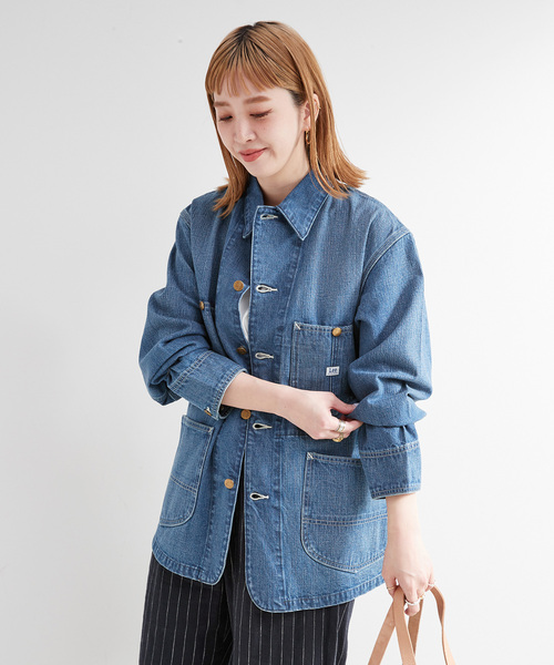 Lee（リー）の「LEE/リー DUNGAREES ロコジャケット（カバーオール・レディース・ネイビー/ブルー・SMALL）」の20枚目の写真