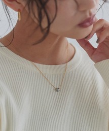 ECLAM（クラム）の「<ステンレス>バイカラーハートネックレス（ネックレス）」