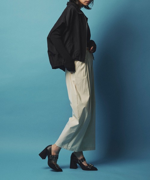 Narcissus（ナルシス）の「【WEB限定】フレンチブルゾンジャケット（ベスト・レディース・ブラック/ホワイト・FREE）」の9枚目の写真