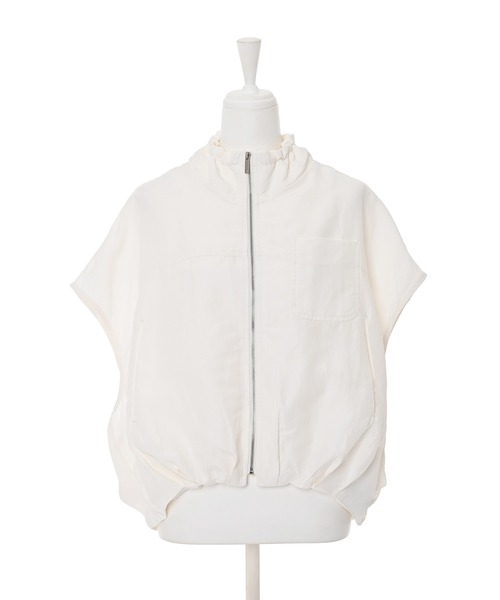 Narcissus（ナルシス）の「【WEB限定】フレンチブルゾンジャケット（ベスト・レディース・ブラック/ホワイト・FREE）」の10枚目の写真