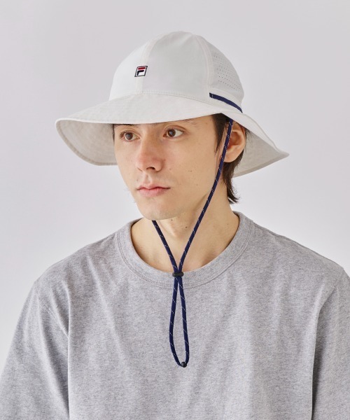 FILA(フィラ)の「FILA WATER REPELLENT METRO HAT / フィラ(ハット・レディース・ネイビー/ホワイト・58cm)」の13枚目の写真
