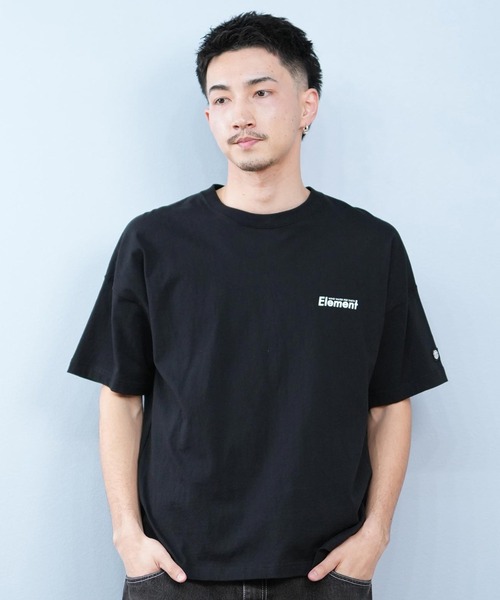 ELEMENT(エレメント)の「ELEMENT/エレメント 半袖Tシャツ バックプリント オーバーサイズ BF021-203(Tシャツ/カットソー・メンズ・ホワイト/イエロー×グレー/ブラック・XL/L/M)」の10枚目の写真