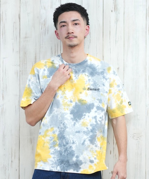 ELEMENT(エレメント)の「ELEMENT/エレメント 半袖Tシャツ バックプリント オーバーサイズ BF021-203(Tシャツ/カットソー・メンズ・ホワイト/イエロー×グレー/ブラック・XL/L/M)」の18枚目の写真