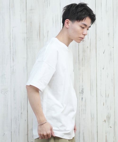 ELEMENT(エレメント)の「ELEMENT/エレメント 半袖Tシャツ バックプリント オーバーサイズ BF021-203(Tシャツ/カットソー・メンズ・ホワイト/イエロー×グレー/ブラック・XL/L/M)」の6枚目の写真