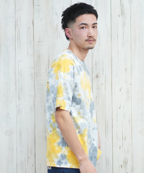 ELEMENT(エレメント)の「ELEMENT/エレメント 半袖Tシャツ バックプリント オーバーサイズ BF021-203(Tシャツ/カットソー・メンズ・ホワイト/イエロー×グレー/ブラック・XL/L/M)」の20枚目の写真