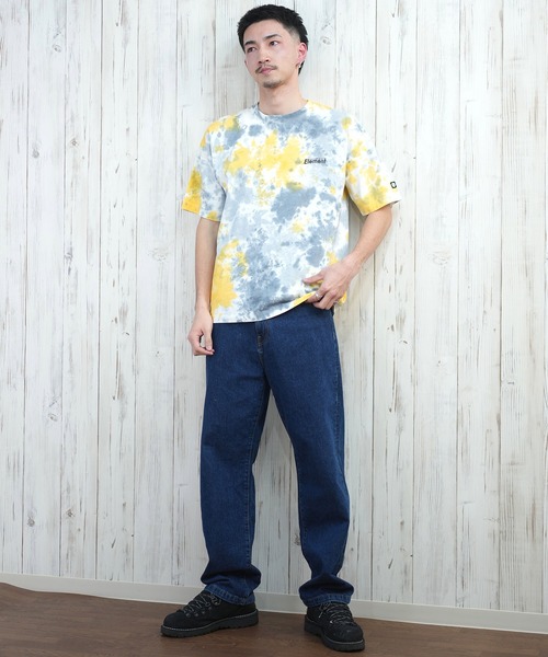 ELEMENT(エレメント)の「ELEMENT/エレメント 半袖Tシャツ バックプリント オーバーサイズ BF021-203(Tシャツ/カットソー・メンズ・ホワイト/イエロー×グレー/ブラック・XL/L/M)」の21枚目の写真