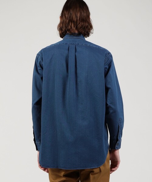 TOMORROWLAND （トゥモローランド）の「コットンインディゴ セミワイドカラーシャツ（シャツ/ブラウス・メンズ・ブルー・M/L/S/XS）」の5枚目の写真