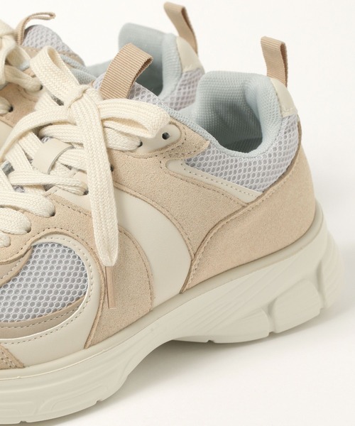 GLOBAL WORK(グローバルワーク)の「エアかる配色スニーカー/290673(スニーカー・レディース・アイボリー/ベージュ/ブラック・MEDIUM/LARGE)」の19枚目の写真