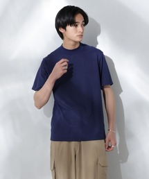 モックネック」に該当するブルー・ネイビー/青色系のメンズ