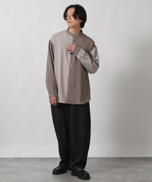 LAKOLE（ラコレ）の「DRYバンドクレイジーシャツ / 289681（シャツ/ブラウス・メンズ・ブラック/ブルー/サンドグレー・MEDIUM/LARGE）」の8枚目の写真