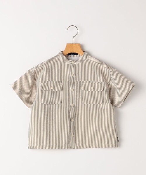 SHIPS（シップス）の「SHIPS KIDS:100～130cm /〈UVカット/吸水速乾〉ドライタッチ ストライプ シャツ（シャツ/ブラウス・キッズ・ブルー系/ベージュ系その他・120/110/100/130）」の13枚目の写真
