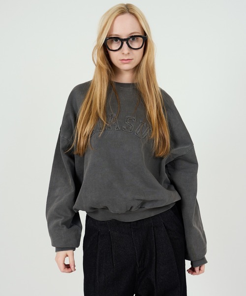 CIASU（シアス）の「ヴィンテージカレッジスウェット（スウェット・メンズ・ブラック/グレー/チャコールグレー/ブラウン/オレンジ・MEDIUM/LARGE）」の19枚目の写真