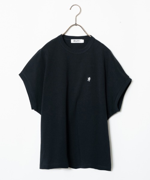tシャツ 「GYMPHLEX/ジムフレックス」 ワンポイントロゴ刺繍 ノースリーブカットソー レディース GYMPHLEX tシャツ 「GYMPHLEX/ジムフレックス」 ワンポイント