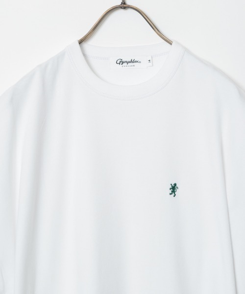 tシャツ 「GYMPHLEX/ジムフレックス」 ワンポイントロゴ刺繍 ノースリーブカットソー レディース GYMPHLEX tシャツ 「GYMPHLEX/ジムフレックス」 ワンポイント